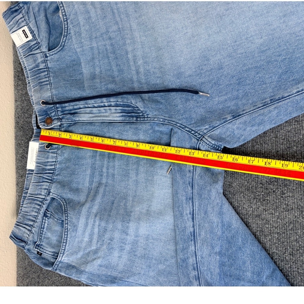 Judy Blue High Waist Wide Leg Jeans 22W Light Wash Pull On Drawstring JB881005 - Picture 8 of 11